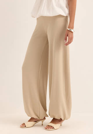 Soft Balloon Pants Beige