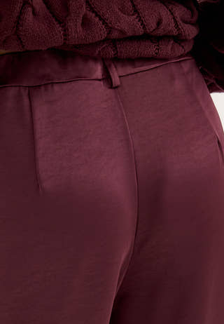 Satin Trousers Purple