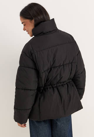 Padded Puffer Jacket Black