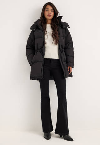 Padded Down Jacket Black