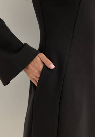 Ina Keyhole Short Power Dress Black