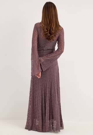 Lace Ankle Dress Purple