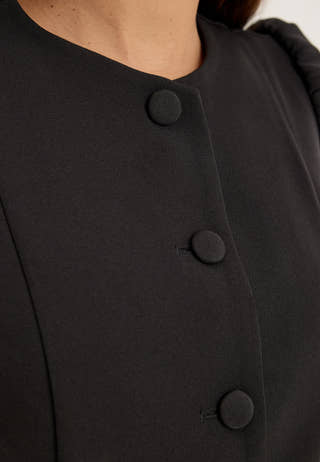 Shaped Blouse Black