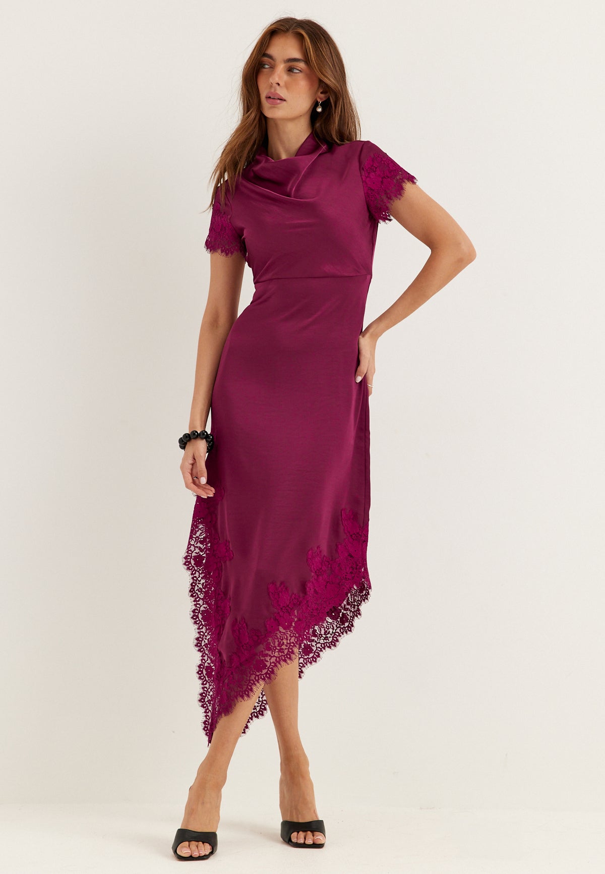 Vero moda – Vmrita Cs Lace Maxi Dress – Dresses – Purple