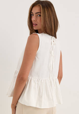 Viringa O-neck S/L TOP TOP Top White