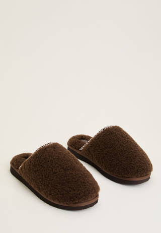 Teddy Slipper Brown