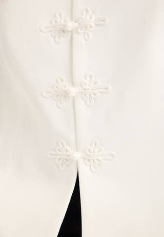 Agraffe Short Blazer White
