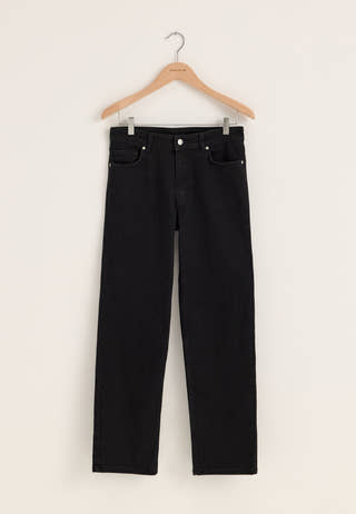 Slim Straight Jeans Black