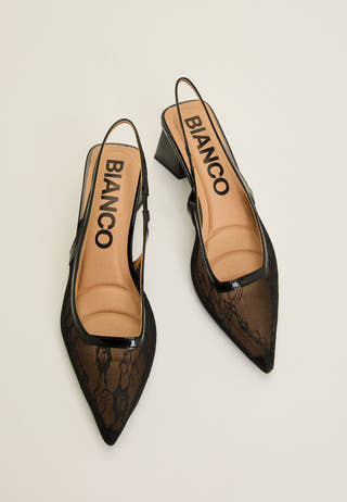 Biamaralyn Slingback Mesh Black