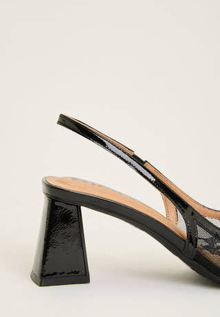 Biamaralyn Slingback Mesh Black