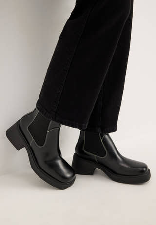 Dorah Leather Boot White