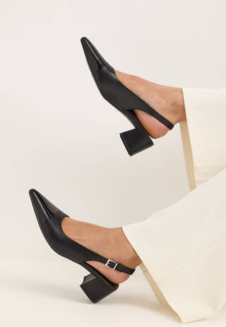 Marta Leather Pumps Black