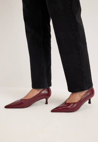 Pointy Kitten Heel Pumps