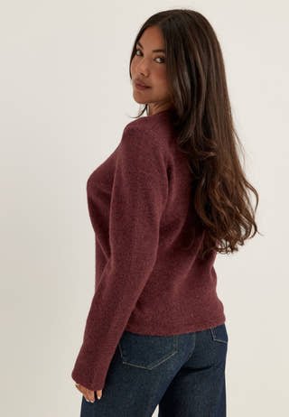 Slwlulu New Ls Knit O-neck Red