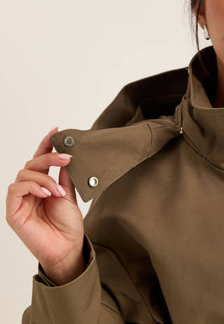Objgerda L/S LO LONG COAT Brown