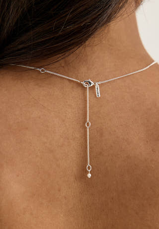 Evena Gift Set, Necklace & Earstuds, silver-plated Silver