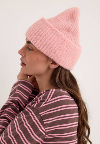 Pcbera Alpaca Blend Hood Pink