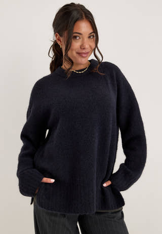Pctina Ls O-neck Knit Blue