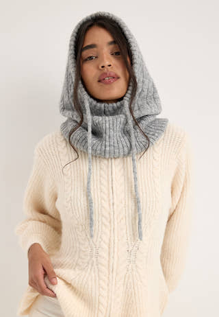 Pcnambi Cable Balaclava Grey