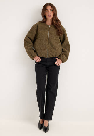 Pcalison Balloon Bomber Jacket Green