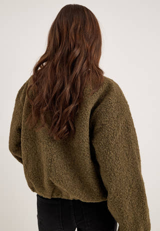 Pcalison Balloon Bomber Jacket Green
