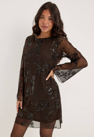 Pcevita Ls Dress Brown