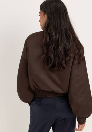 Vmpenny Ls Bow Bomber Brown