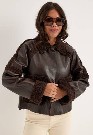 Yasfilia Ls Jacket Brown