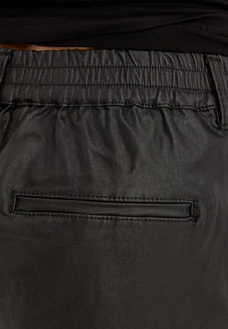 Objlisa Belle Wide Coated Pants Black