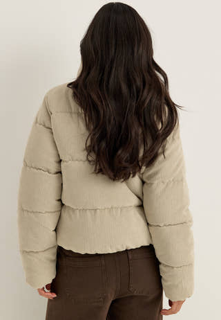 Onlnewdolly Corduroy Puffer Beige