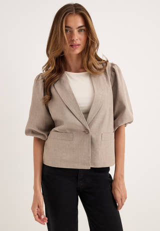 Onllinda 2/4 PUFF SHORT BLAZER Beige