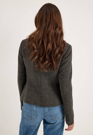 Slwfitted Clea Short Blazer Grey