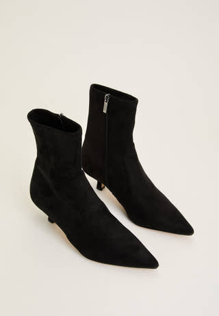 Checklist Heeled Bootie Black