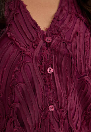 Objlucie Luka L/S RE DRESS Red