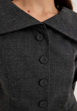 Yasdaisy Ls Blazer Grey