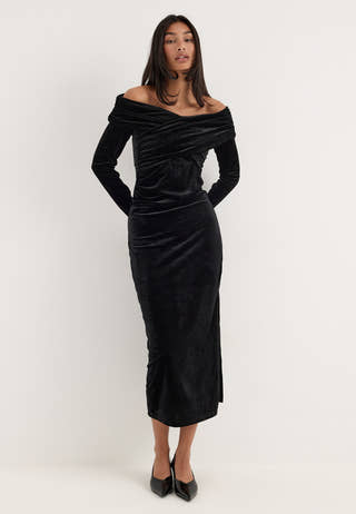 Yastvima Ls Off Shoulder Ankle Black