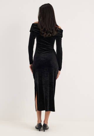 Yastvima Ls Off Shoulder Ankle Black