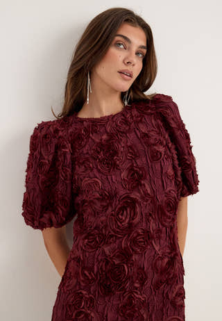 Yaslinnea 2/4 Long Dress Red
