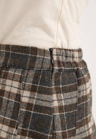 Onlchelsea Check Skort Pnt Patterned