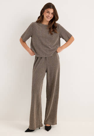Pcfina Ss Oversize Tee Jrs Brown