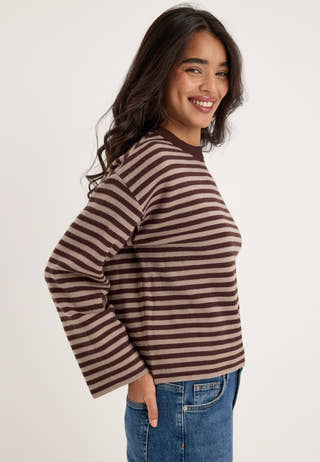 Pcjassy Ls O-neck Knit Beige