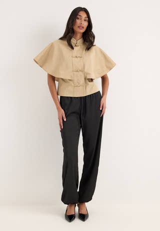 Objdiala Cape Shirt Beige
