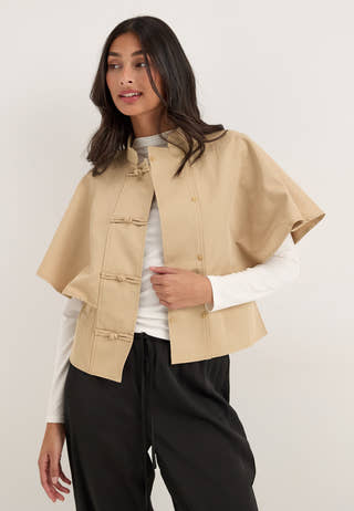 Objdiala Cape Shirt Beige