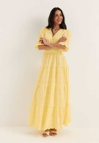 Broderie Anglaise Maxi Dress