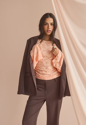 Shaped Single Button Blazer