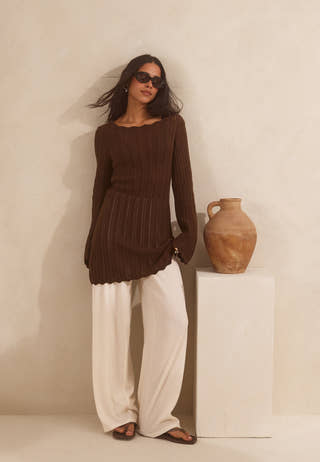 Structure Wide Trousers
