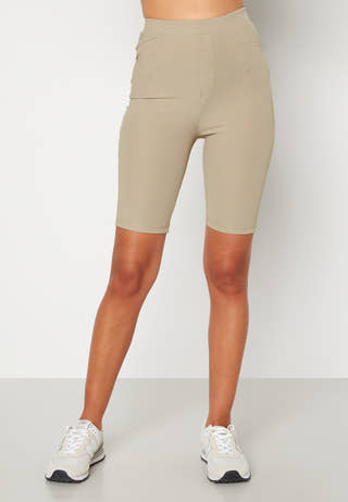 Biker rib shorts