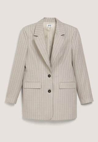 Pinstripe Oversized Blazer