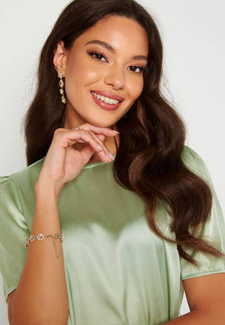 Satin T-shirt Dress