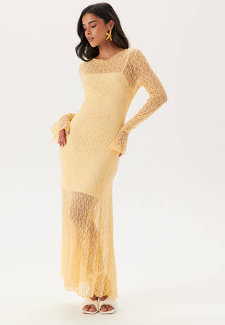 Lace Long Sleeve Ankle Dress